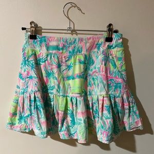 colorful lilly pulitzer mini tennis skirt